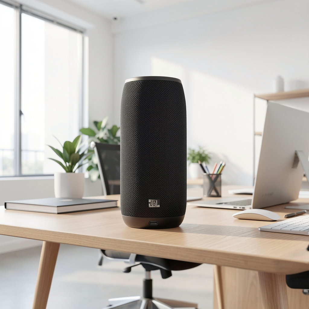JBL Charge 5 şarj girişleri ve düğmeleriyle kompakt su geçirmez Bluetooth hoparlör