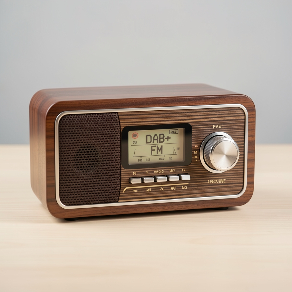 Roberts Revival Petite 2 retro tasarımlı DAB+ FM radyo ahşap kaplama ve döner tuner