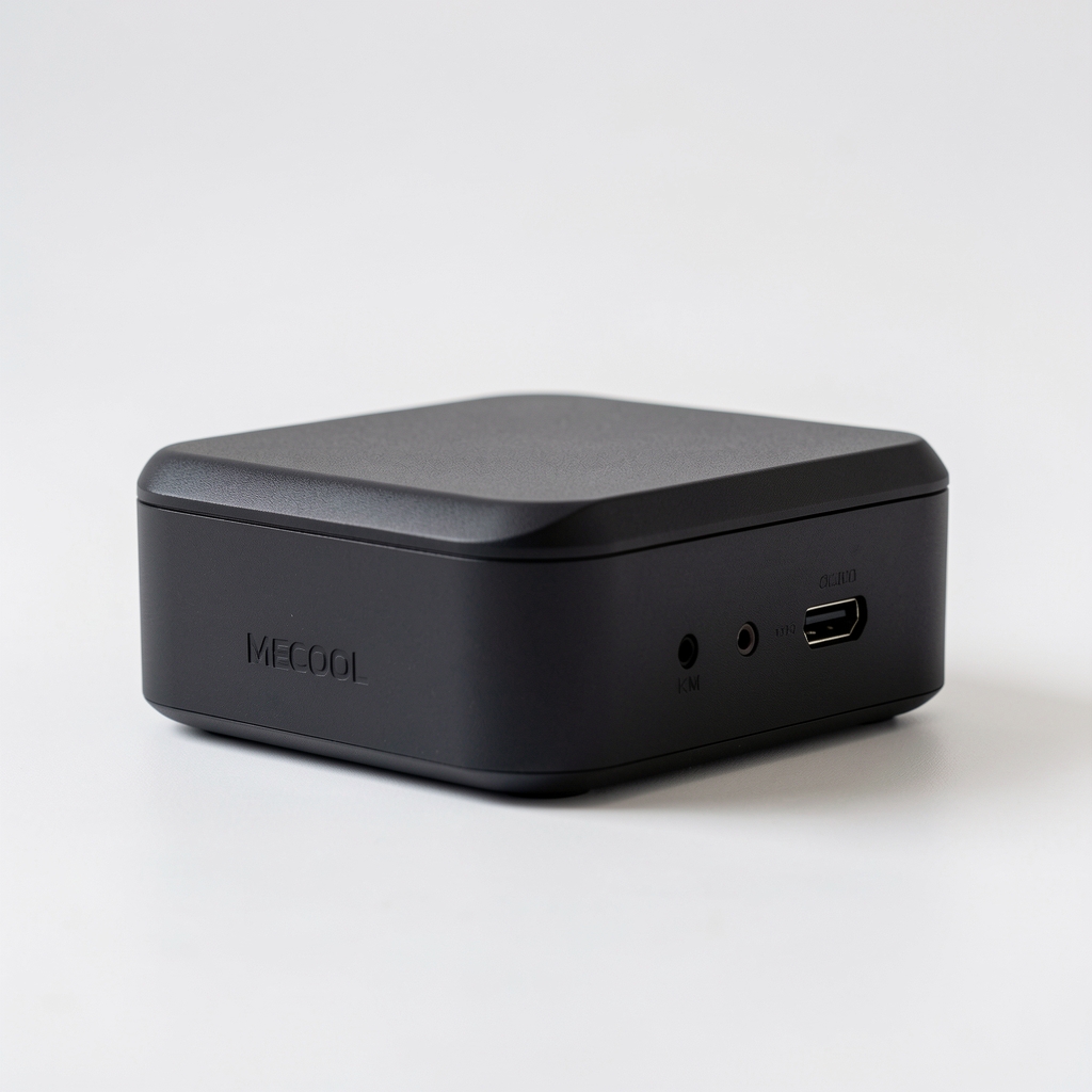 MECOOL KM7 Plus Google TV sertifikalı kompakt media player siyah kasa