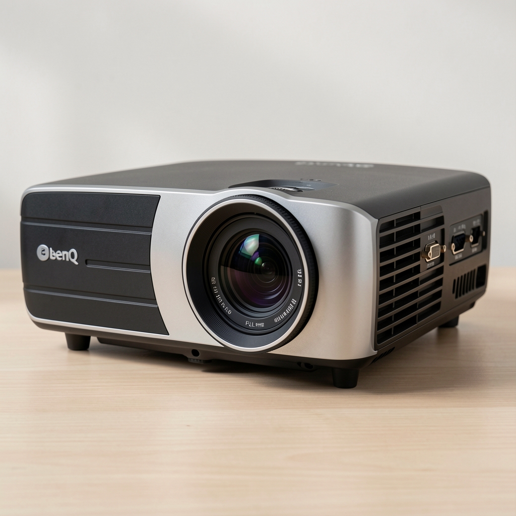 BenQ TH685P Full HD ev sineması projektörü kısa mesafe lensi ve bağlantı portları